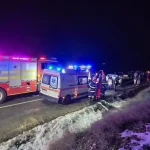 Accident rutier pe DJ 107 spre Rosia de Secas Un autobuz s a rasturnat