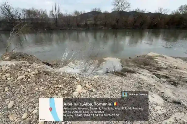 FOTO AMENZI de peste 750000 de lei in urma controalelor efectuate cu bodycam uri de Garda de Mediu Alba In vizor operatorii din domeniul exploatarii agregatelor minerale