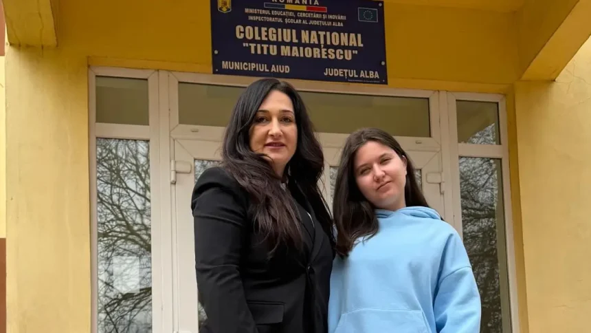 FOTO Adelina Gardus studenta a Colegiului National Titu Maiorescu Aiud ocupa locul I la etapa judeteana a Olimpiadei de Limba Franceza 2026