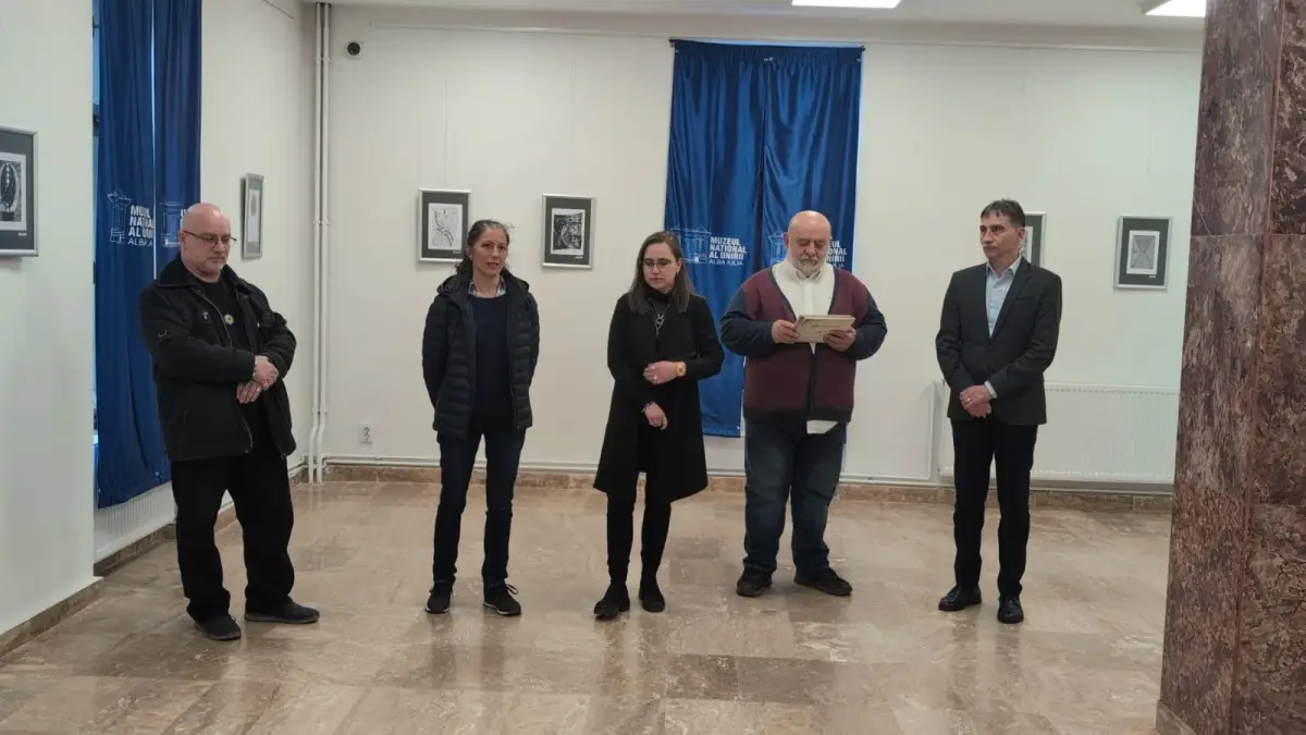 VIDEO Brancusi 150 Expozitie de grafica romaneasca la Sala Unirii din Alba Iulia