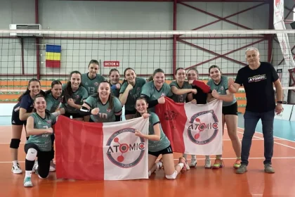 foto atomic blaj rezultat remarcabil calificare la turneul semifinal 2 la volei feminin under 17 echipa antrenata de dan balu victorii consecutive in turneul de la blaj