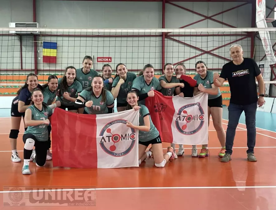 foto atomic blaj rezultat remarcabil calificare la turneul semifinal 2 la volei feminin under 17 echipa antrenata de dan balu victorii consecutive in turneul de la blaj