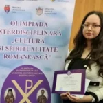 foto theodora maria chelarescu elev a colegiului national imc blaj obtine a doua calificare consecutiva la etapa nationala a olimpadei interdisciplinare cultura si spiritualitate romaneasca