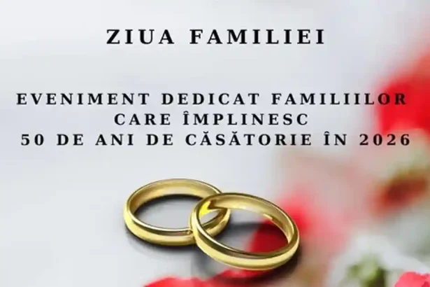 15 mai 2026 Ziua Familiei la Aiud Familiile care isi sarbatoresc 50 de ani de la casatorie celebrate in cadrul evenimentului Cum se pot face inscrierile