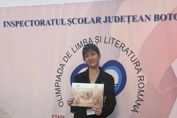 FOTO Ayana Rancea elev a Liceului Teoretic Teius premiata cu un premiu special la etapa nationala a Olimpiadei de Limba si Literatura Romana 2026