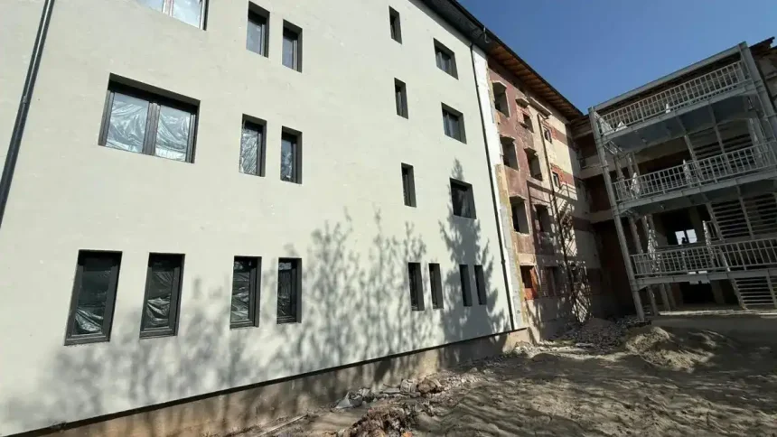 FOTO Care este progresul lucrarilor pe santierul Centrului de Abilitare si Reabilitare Galda de Jos Un spatiu modern sigur si eficient dedicat persoanelor adulte cu dizabilitati