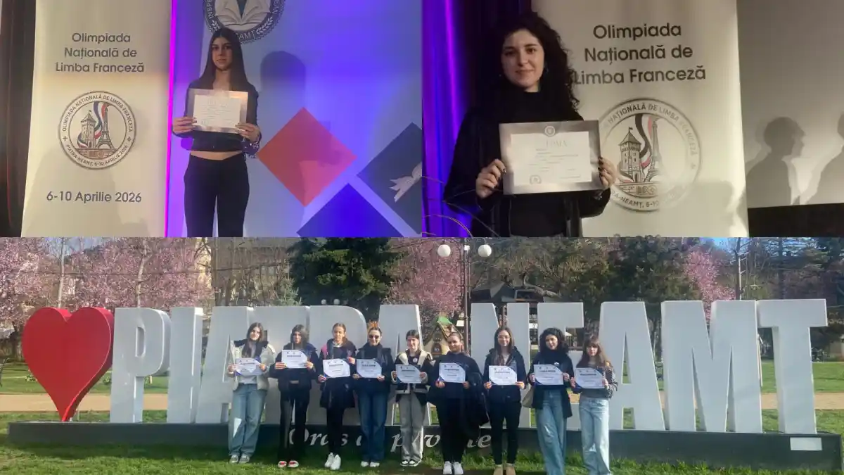 FOTO Carla Geanta si Maria Dumitrean elevele din Alba premiate la Olimpiada Nationala de Limba Franceza 2026