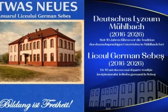 FOTO Ceva Nou Liceul German Sebes si a lansat propria revista cu ocazia aniversarii de 10 ani ai scolii