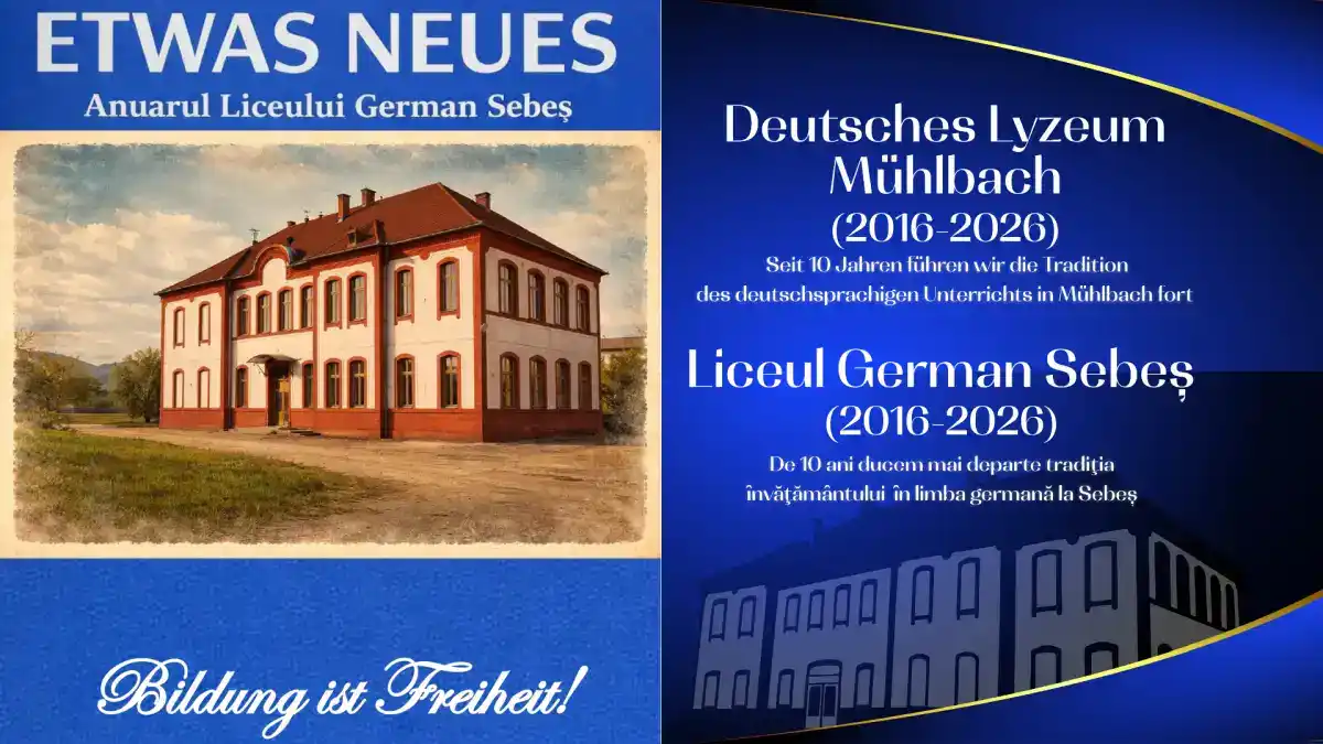 FOTO Ceva Nou Liceul German Sebes si a lansat propria revista cu ocazia aniversarii de 10 ani ai scolii