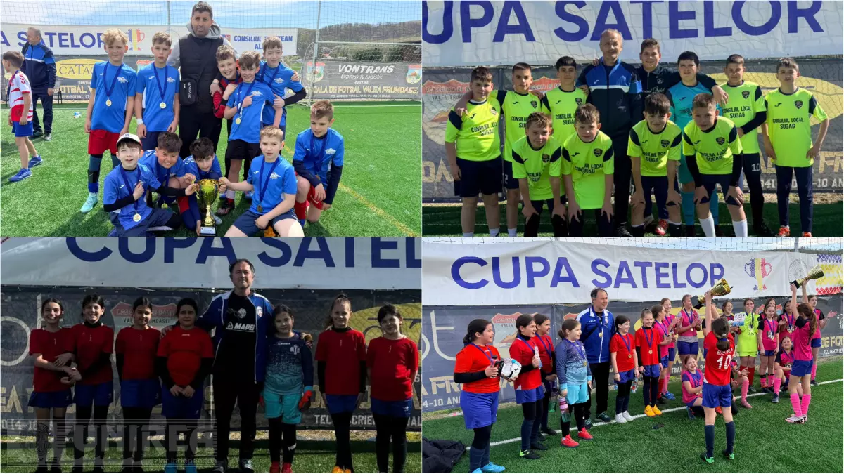 FOTO Cupa Satelor 2026 castigatoare Sugag Under 13 Ciugud Under 11 si Bistra la ambele categorii feminine