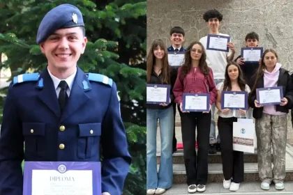 FOTO Elevul sergent Andrea Buontempo de la Colegiul Militar din Alba Iulia castigatorul PREMIULUI I la Olimpiada Nationala de Limbi Romanice 2026