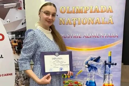 FOTO Estera Camelia Stan Liceul Tehnologic Sebes MENTIUNE la Olimpiada Nationala de Tehnologii