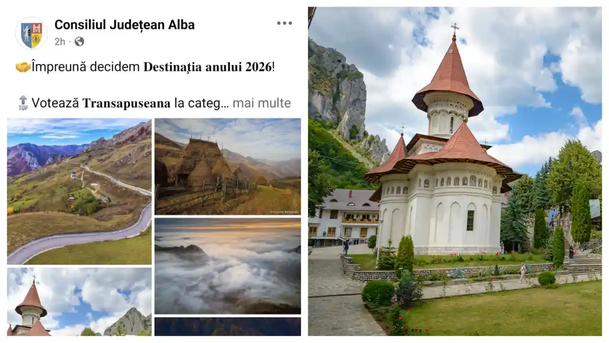 FOTO Lectii de promovare de la Consiliul Judetean Alba Comunicatorii afirma ca Transapuseana trece pe langa Manastirea Ramet