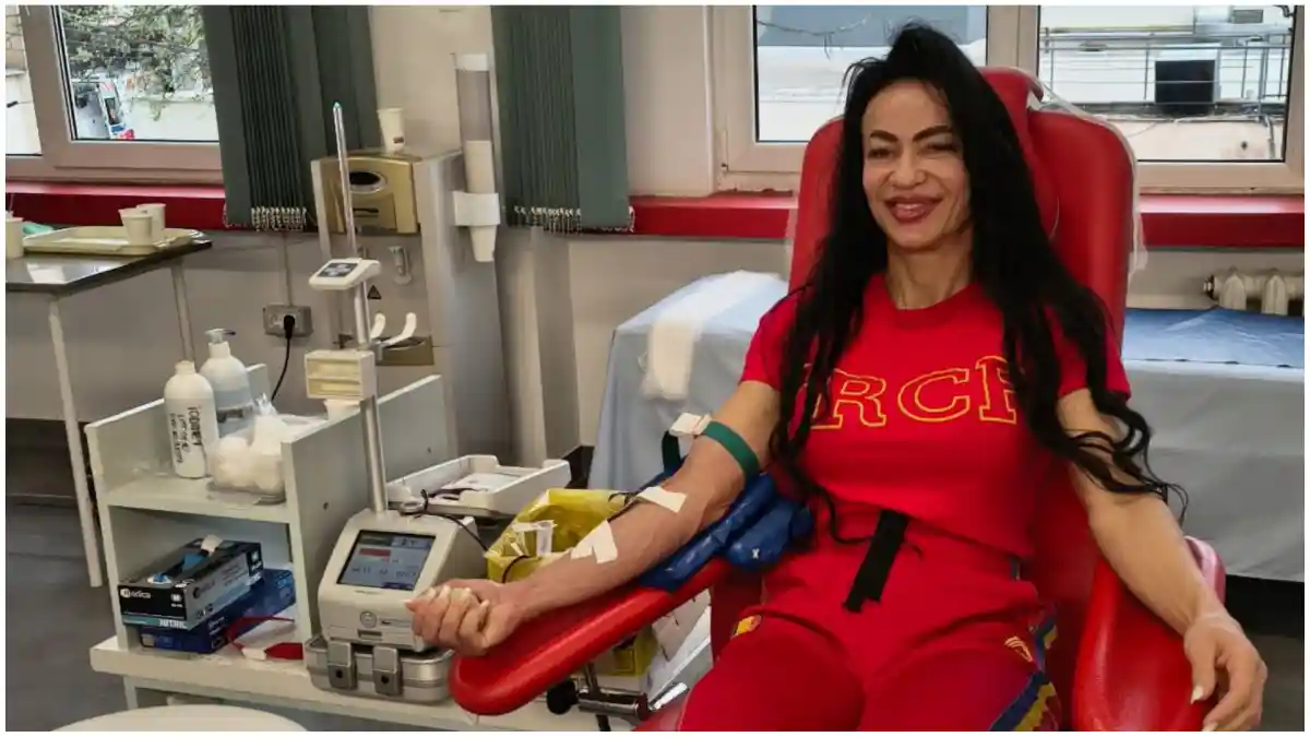 FOTO Mesaj emotionant transmis de sportiva Mihaela Mih Dehelean dupa donarea de sange Adevrata putere consta nu doar in ceea ce obtinem pentru noi ci si in ceea ce daruim celoralti