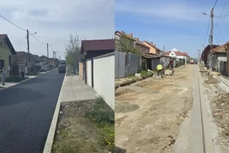FOTO Modernizari in diverse locatii din Teius Ce lucrari se desfasoara