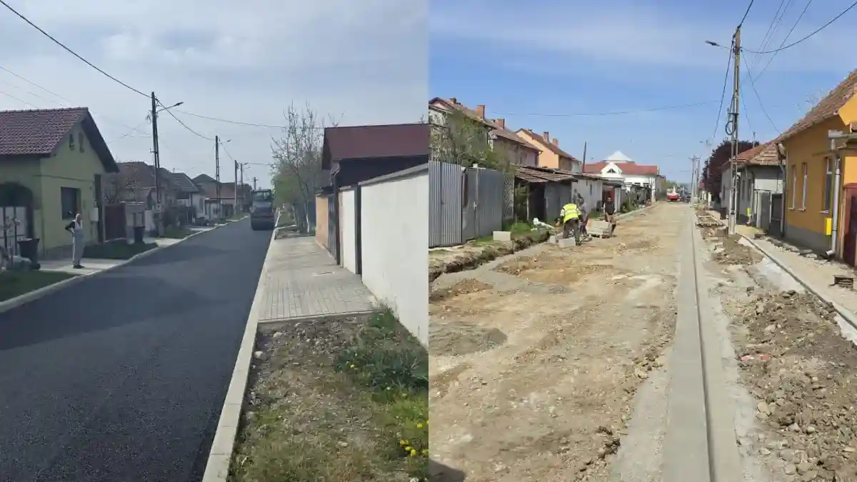 FOTO Modernizari in diverse locatii din Teius Ce lucrari se desfasoara