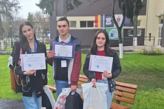 FOTO Nicolae Mugurel Galatian elev al Liceului Tehnologic Sebes a obtinut PREMIIUL II la Olimpiada Nationala de Industrie Textila si Pielarie 2026