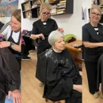 FOTO Seniorii de la Caminul pentru Persoane Varsnice Alba Iulia pregatiti corespondentor pentru Sarbatorile Pascale 2026 de doua hairstyliste din oras