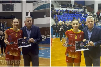 FOTO Teodora Damian o senzatie pentru Romania la Trofeul Carpati Handbalista din Razboieni Cetate MVP al turneului si golgheter al echipei de tineret