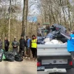 FOTO Un container de 13 metri cubi s a umplut cu desheuri in urma unei actiuni de ecologizare in Padurile Sloboda Comunicatul Primariei Aiud