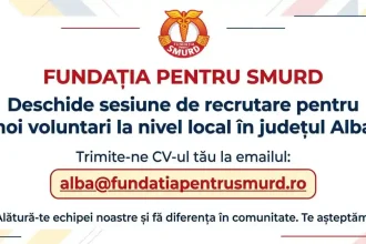 Fundatia pentru SMURD Alba lanseaza campania de recrutare a voluntarilor Cum poti deveni un Salvator de vieti autentic Fii motorul schimbarii in comunitatea ta