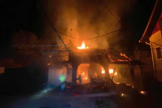INCENDIU in Lupsa O casa a fost cuprinsa de flacari Pompierii intervin