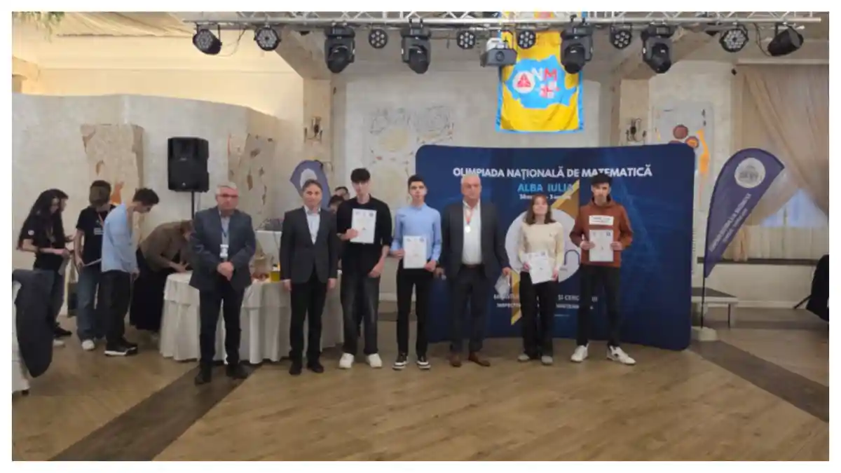 VIDEO Ceremonia de premiere a Olimpiadei Nationale de Matematica pentru liceu de la Alba Iulia Rezultatele obtinute de elevi