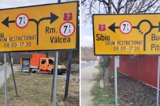 VIDEO Lucrarile mari de pe Valea Oltului au fost reluate RESTRICTII pentru vehiculele de tonaj reintroduse
