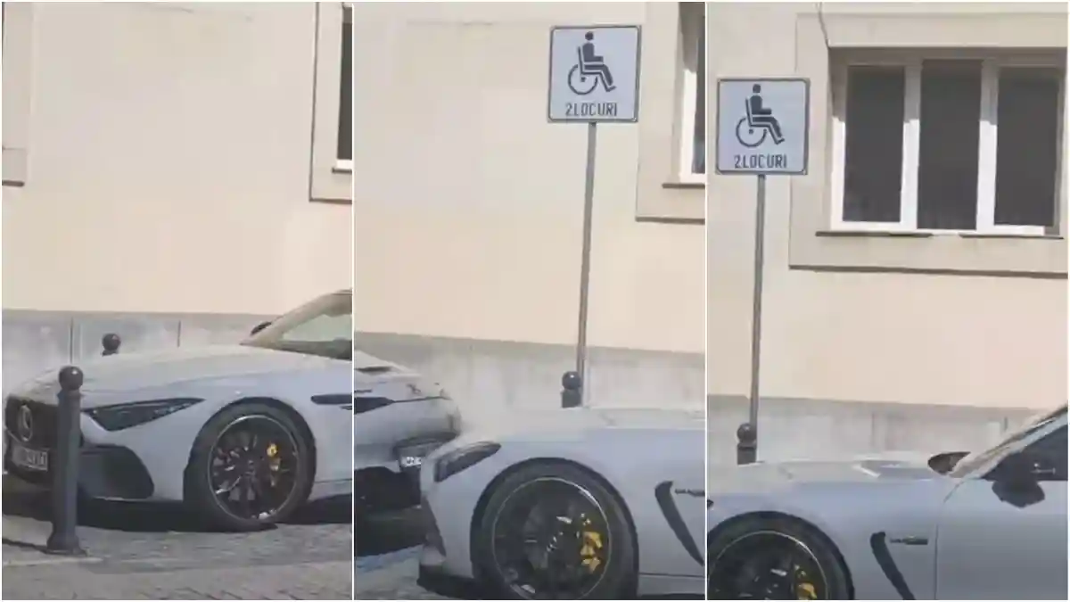 VIDEO STIREA TA Masini de lux parcate pe locurile destinate persoanelor cu dizabilitati in Alba Iulia Unde ati mai vazut asa ceva