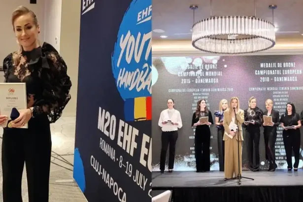 foto 90 de ani de la infiintarea federatiei romane de handbal liceul cu program sportiv florin fleseriu sebes prezent la eveniment