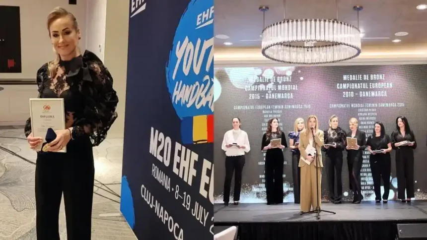 foto 90 de ani de la infiintarea federatiei romane de handbal liceul cu program sportiv florin fleseriu sebes prezent la eveniment