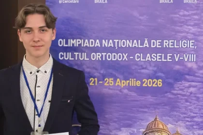 foto Ioan Vintila student al Colegiului National IMC Blaj PREMIU SPECIAL la Olimpiada Nationala de Religie