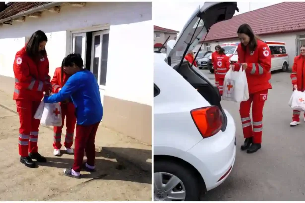 foto filiala alba a crucii rosii romane a donat pachete alimentare de paste 2026 pentru 150 de persoane nevoiasese din judetul alba sa fim alaturi de cei care au nevoie de sprijin
