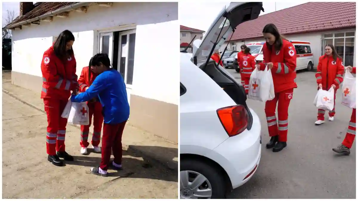 foto filiala alba a crucii rosii romane a donat pachete alimentare de paste 2026 pentru 150 de persoane nevoiasese din judetul alba sa fim alaturi de cei care au nevoie de sprijin