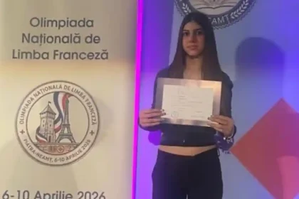 foto geanta carla elev a scolii gimnaziale nicolae dragan din galda de jos a primit mentiune la etapa nationala a olimpiadei de limba franceza 2026