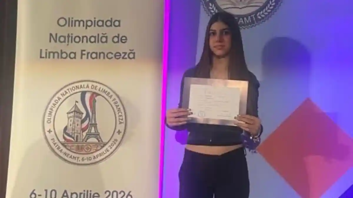 foto geanta carla elev a scolii gimnaziale nicolae dragan din galda de jos a primit mentiune la etapa nationala a olimpiadei de limba franceza 2026