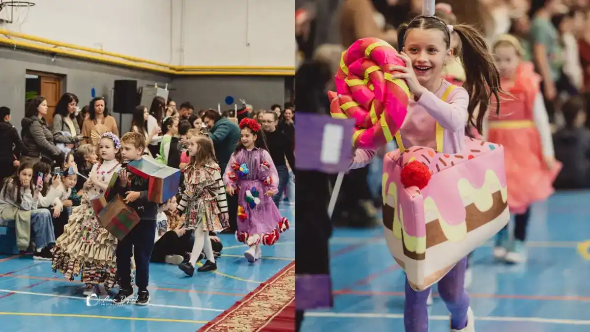 foto parada modei eco 2026 la colegiul national inochentie micu clain din blaj emotie curaj si multa creativitate pe covorul rosu