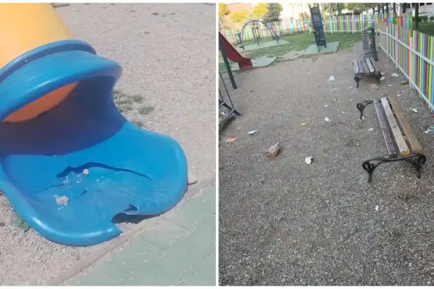 foto stirea ta parcuri de joaca din alba iulia in paragina banci distruse si tobogane avariate este necesara instalarea camerelor de supraveghere