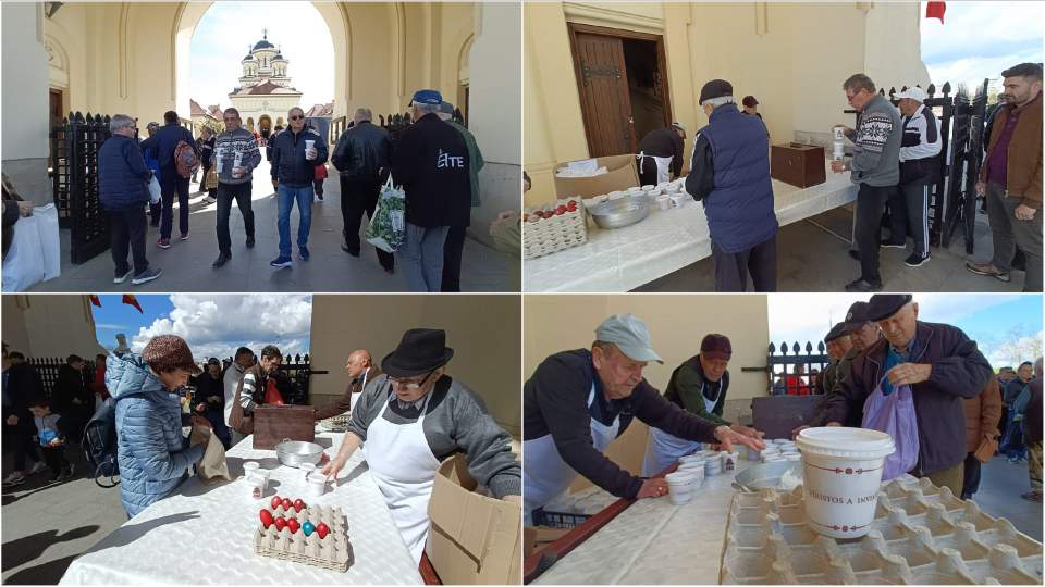 paste 2026 distribuirea pastilor la catedrala ortodoxa din alba iulia de invierea domnului 2026 lumina sfanta de la ierusalim va ajunge in acest lacas de cult
