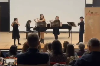 video cvintetul liceului de arte regina maria alba iulia a castigat premiul i de excelenta la festivalul bach 2026 desfasurat la cluj napoca