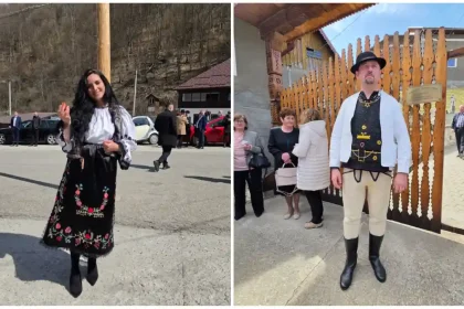 video port popular de peste 100 de ani purtat cu mandrie in prima zi de pasti la bucium are o semnificatie speciala