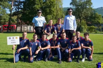 FOTO Echipa sportiva a ISU Alba locul III la Etapa Zonala a Concursurilor Serviciilor Profiioniste pentru Situatii de Urgenta Clasamentul