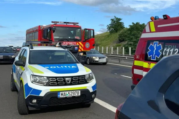 Accident de circulatie pe A10 directia Sebes