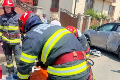 Accident pe DJ 107M Coliziune intre doua motociclete si un autoturism la iesirea din Rimetea spre Buru Trafic blocat