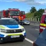 Accident pe autostrada A1 direcia Sebes Sibiu Traficul este blocat