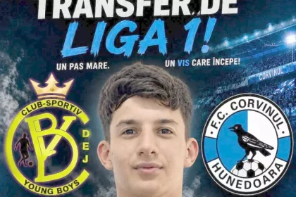 Cristian Silvasan talentatul tanar dejean de 16 ani la CSM Unirea Alba Iulia prin Corvinul Hunedoara