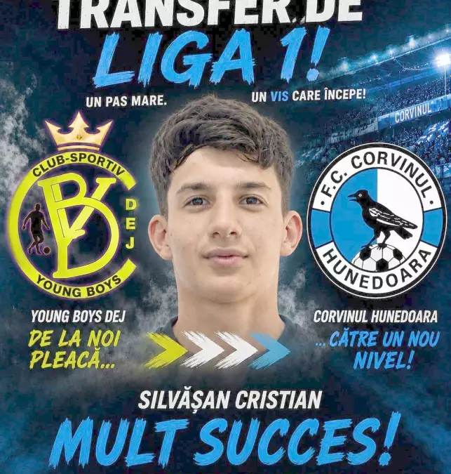 Cristian Silvasan talentatul tanar dejean de 16 ani la CSM Unirea Alba Iulia prin Corvinul Hunedoara