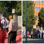 FOTO Coda de zeci de persoane la abonamentele STP Alba Iulia dupa reluarea activitatii autobuzelor Calatorii asteapta la rand pentru cardurile de calatorie gratuite
