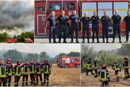 FOTO Final de misiune in Franta pentru 16 pompieri de la ISU Alba Au fost mobilizati in lupta impotriva incendiilor de padure pe parcursul intregii luni iulie