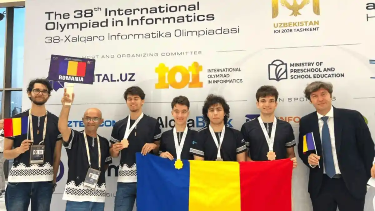 FOTO Romania locul 2 la Olimpiada Internationala de Informatic Elevii romani au castigat patru medalii